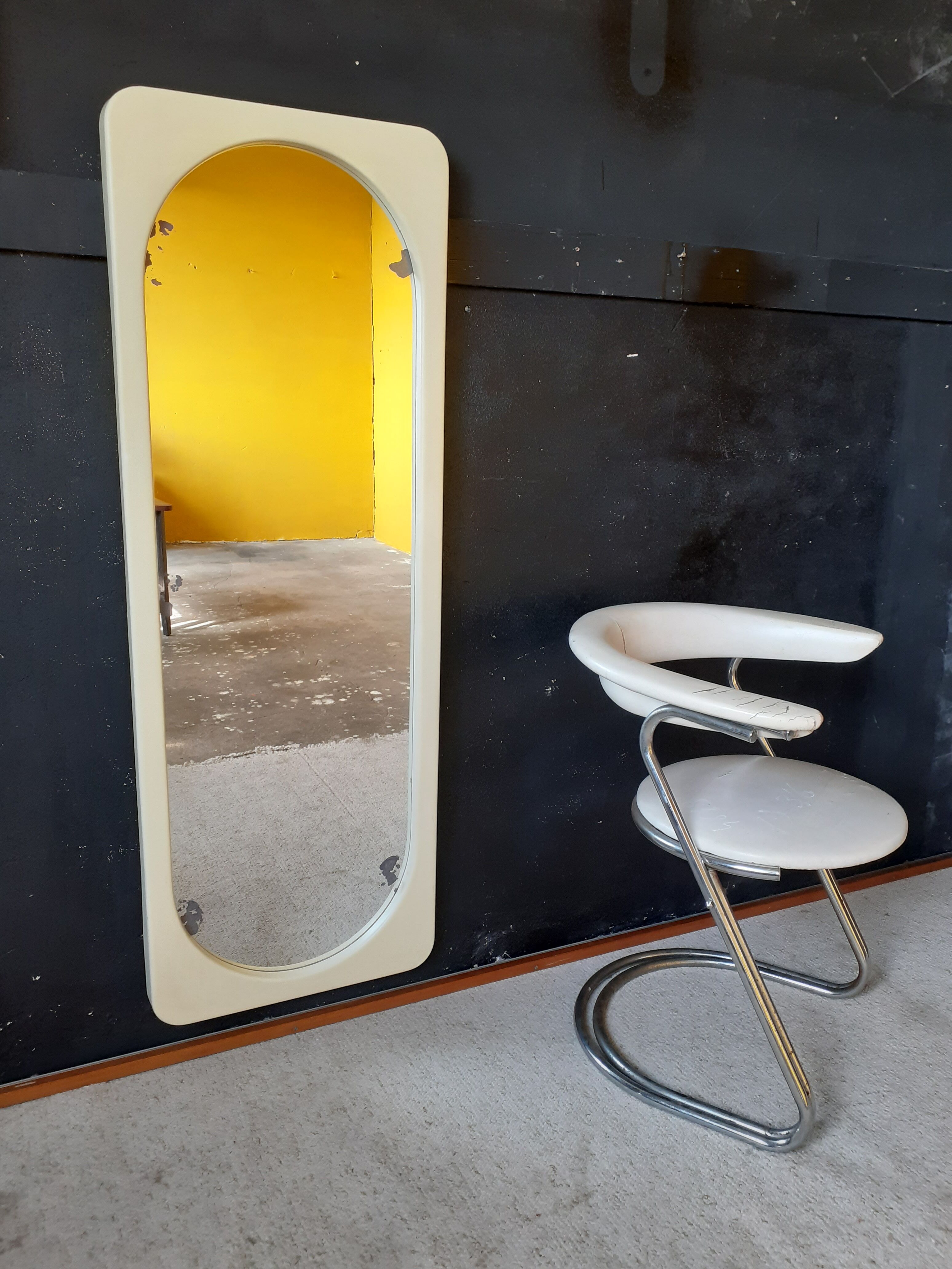 Large mirror 70's 49x140cm