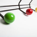 Coat rack 6 balls restored