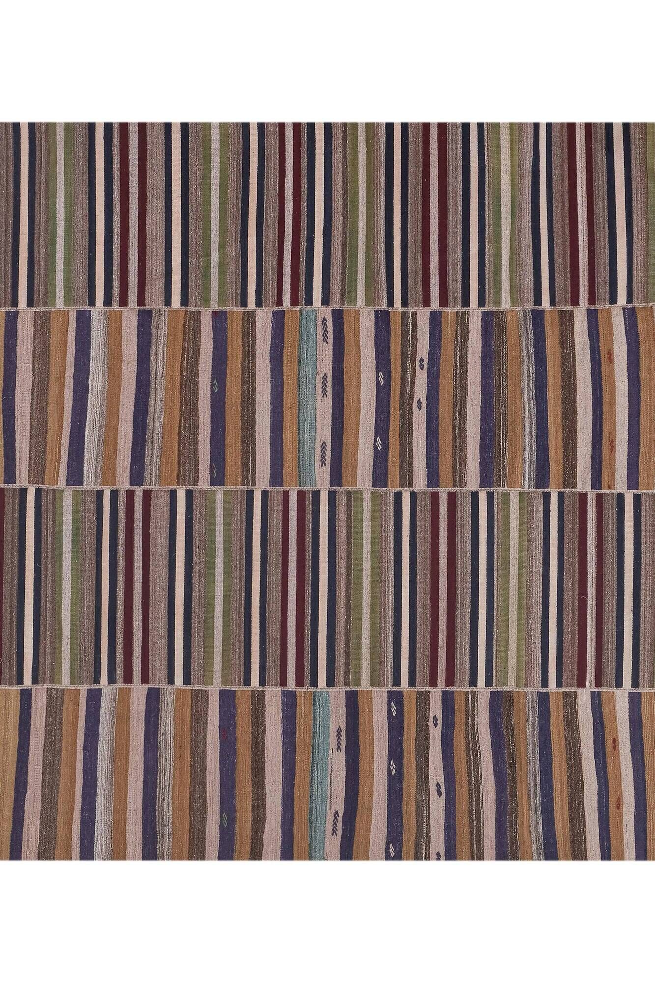 Vintage Turkish kilim handwoven 270x340 cm