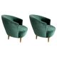 Mid-Century Armchairs in the style of Federico Munari, Italy, 1950s, Set of 2