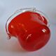 Vintage red Murano glass bowl Italy