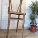 High cane bistro chair and curved wood