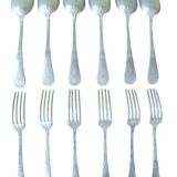 1/2 consulate - empire, tin gold & silverware cutlery set