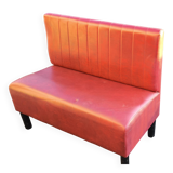 Vintage red bistro bench