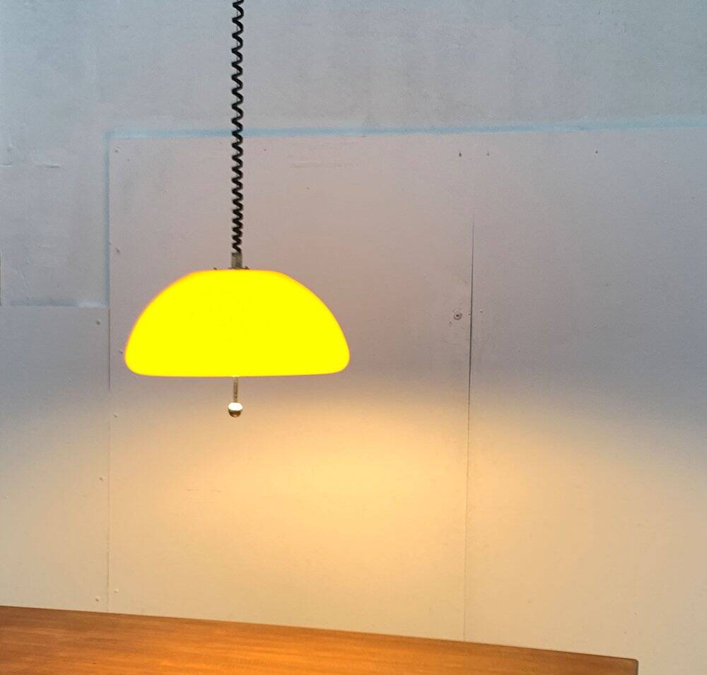 Cabras pendant lamp in Space Age style from the mid-century by Luigi Massoni for Guzzini, 1960s.