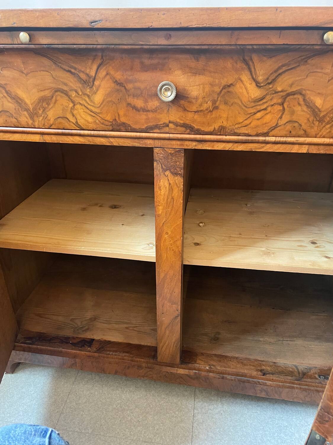 Empire sideboard in burr walnut