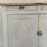 Buffet parisien patiné bleu gris