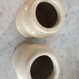 Ancient mustard pots made of sandstone