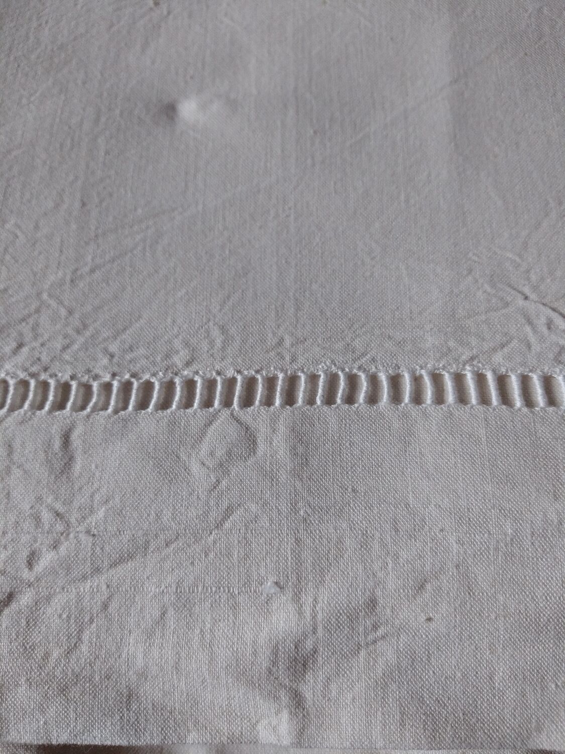 Old monogrammed mestizo sheet LC art deco style