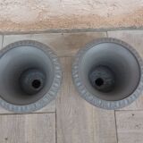 Pair of cast iron Medici vases