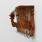 20th century Belgian Oak Coatrack in Baroque Bruegel Style