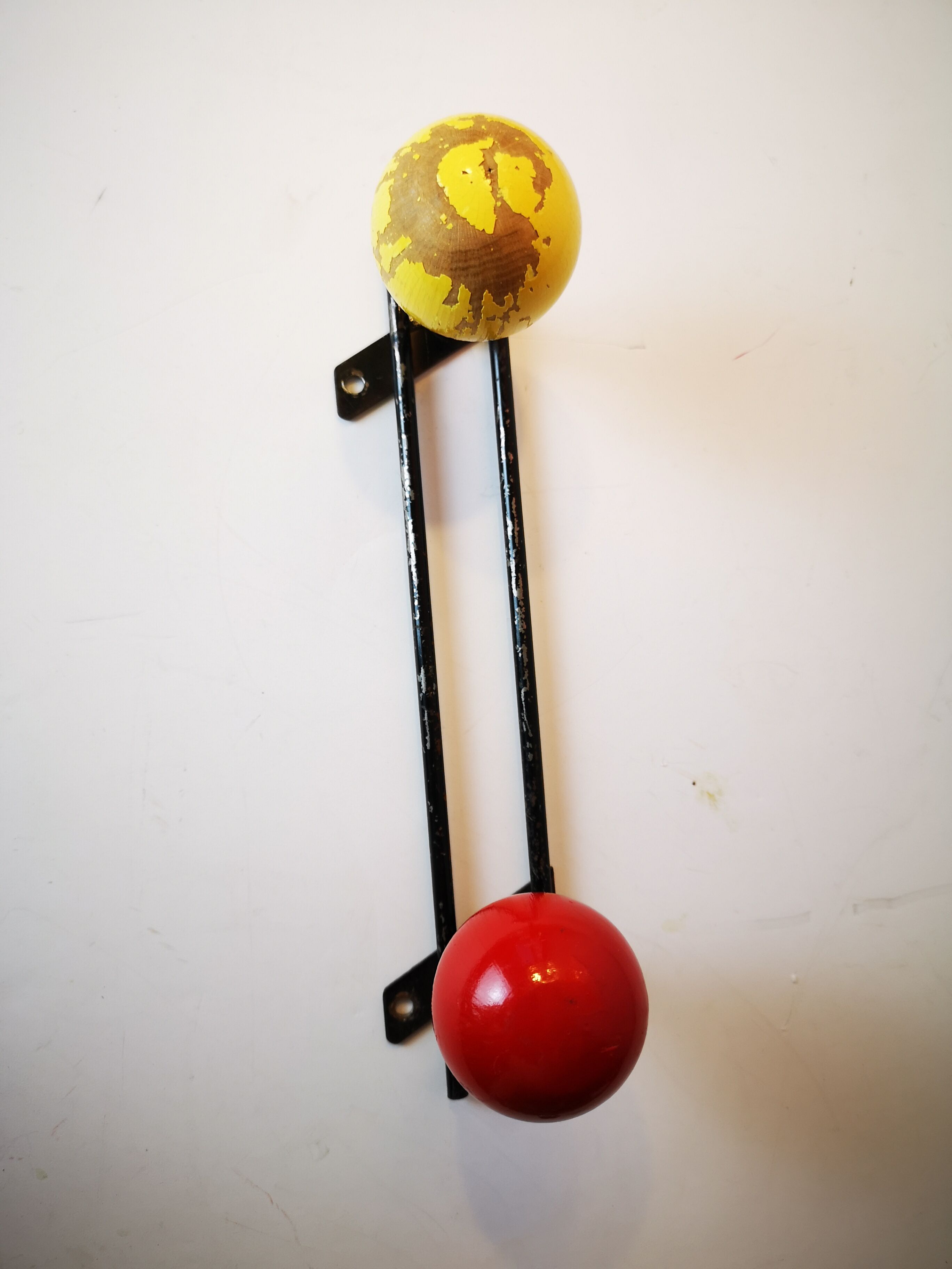 Vintage coat holder metal and wood