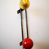 Vintage coat holder metal and wood