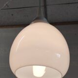 Scandinavian globe opaline suspension style - 1960s/70s