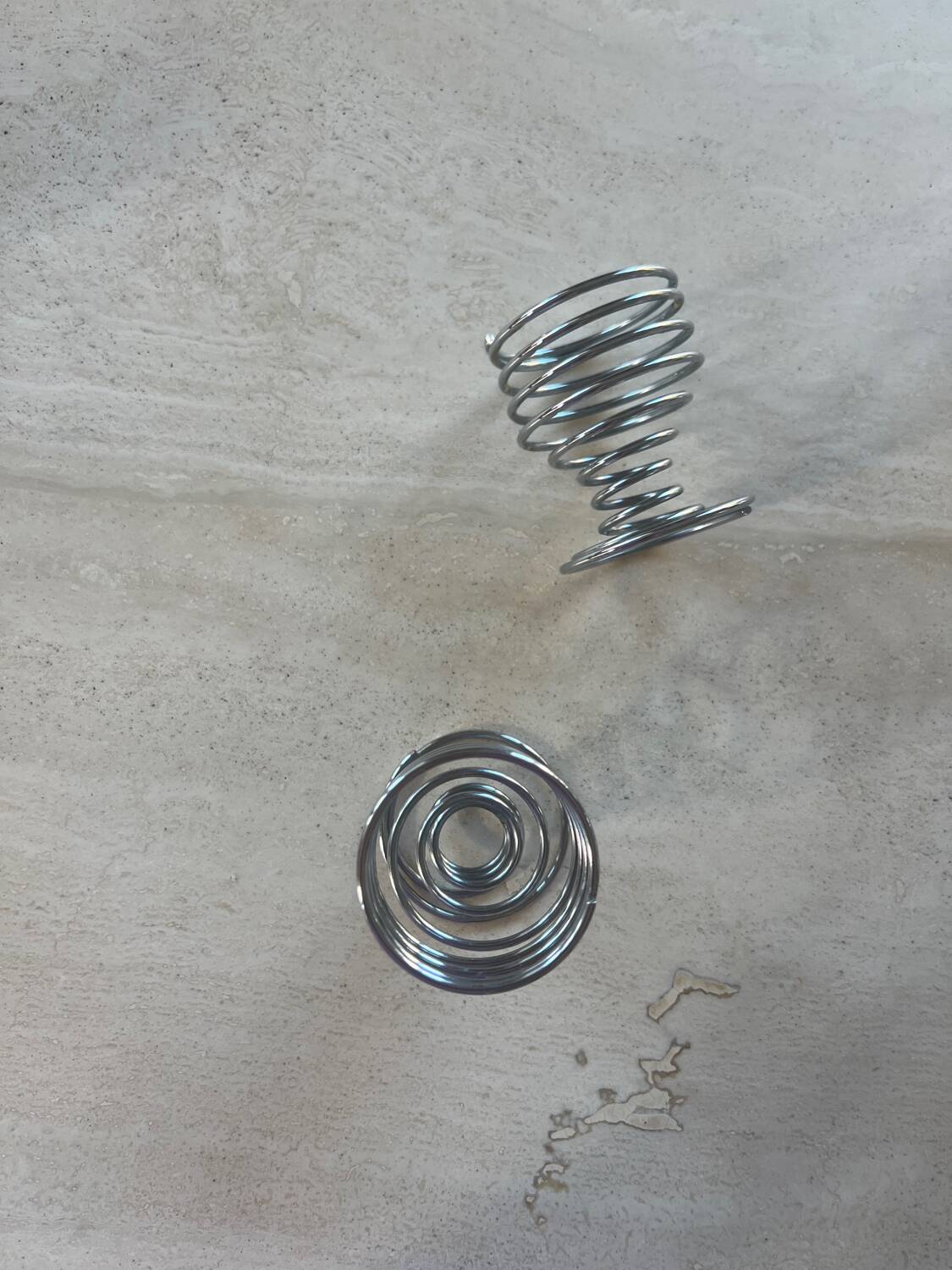 Vintage egg cups with springs