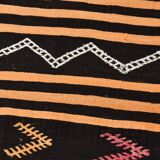 3x12 Pinstriped Kilim Runner Rug, 91x349Cm
