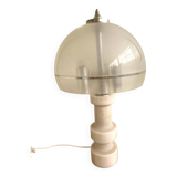 Vintage 70s marble and plexiglass lamp