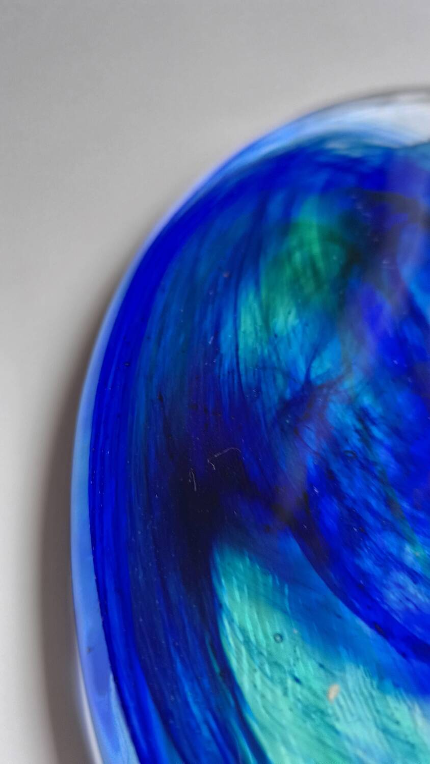 Dessous de plat en verre de Murano 1980