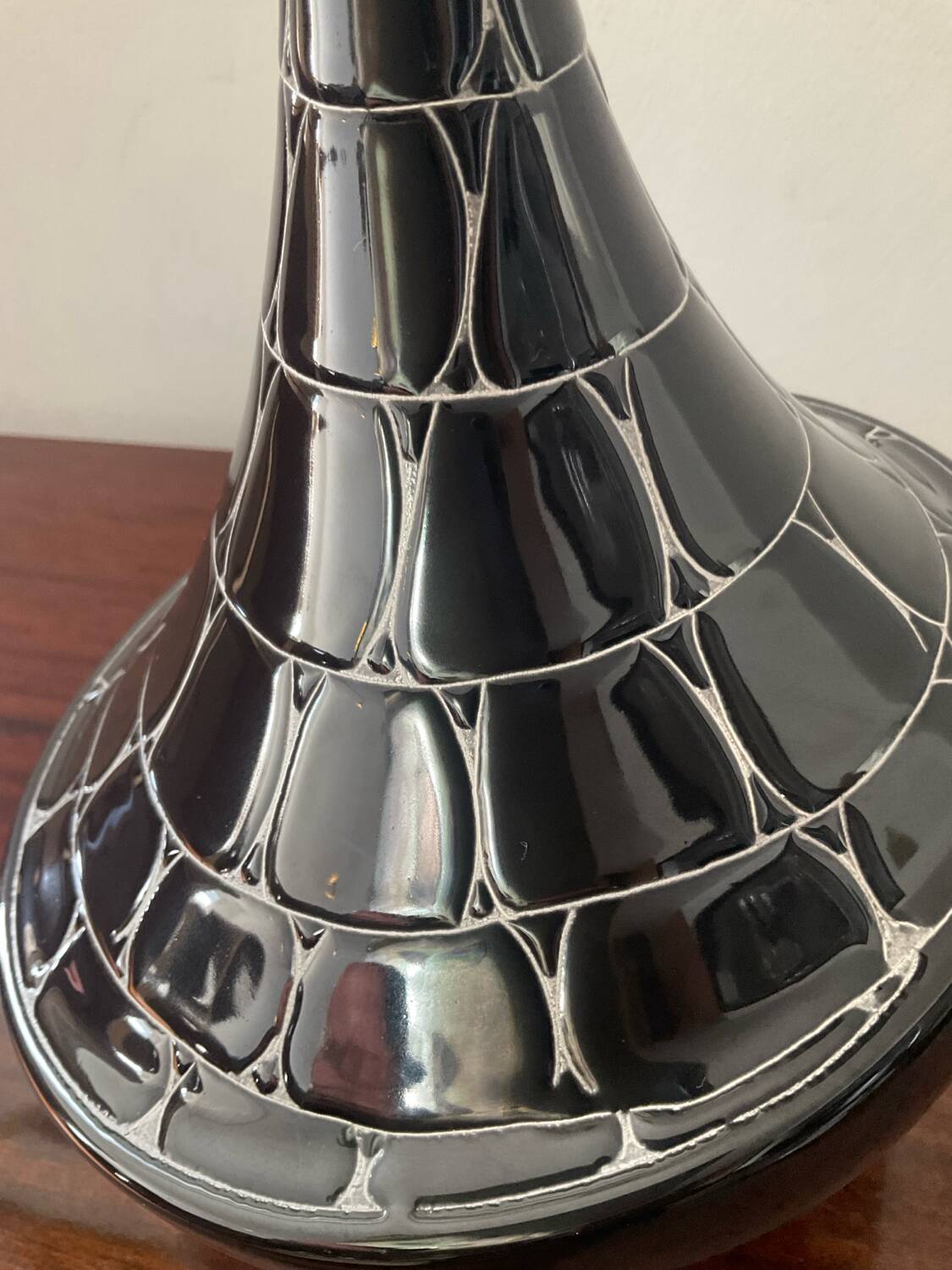 Vintage glazed ceramic soliflore vase