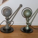 Jielde lamp 2 arms gray 1970