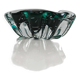Murano glass ashtray Mid Century Modern with controlled bubbles