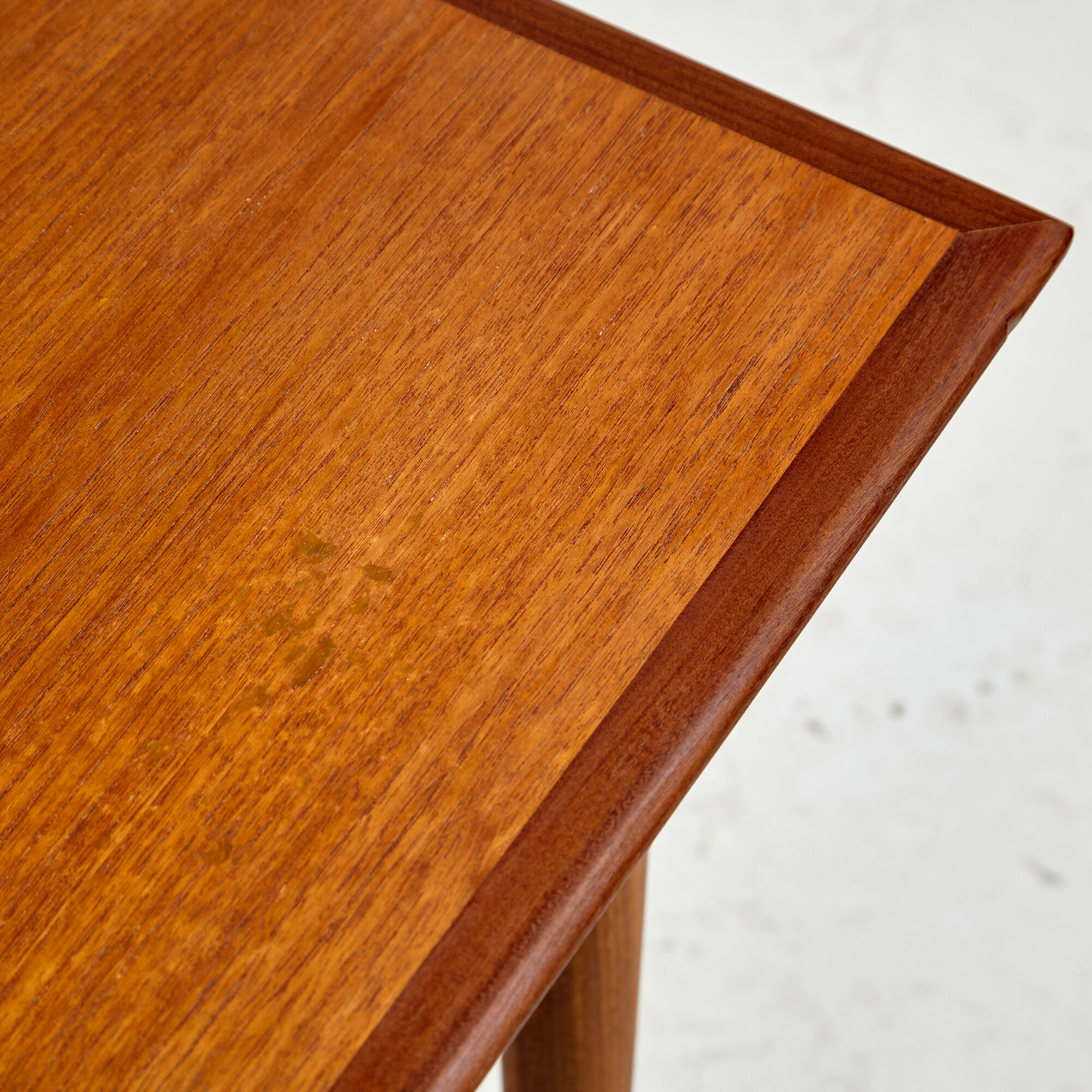 Restored teak dining table