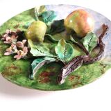 Assiette fruits en relief Longchamp
