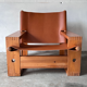 Brutalist lounge chair, Ate Van Apeldoorn, Houtwerk Hattem, Netherlands, 1970s