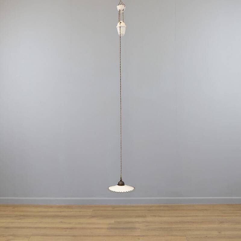 Antique adjustable pendant lamp