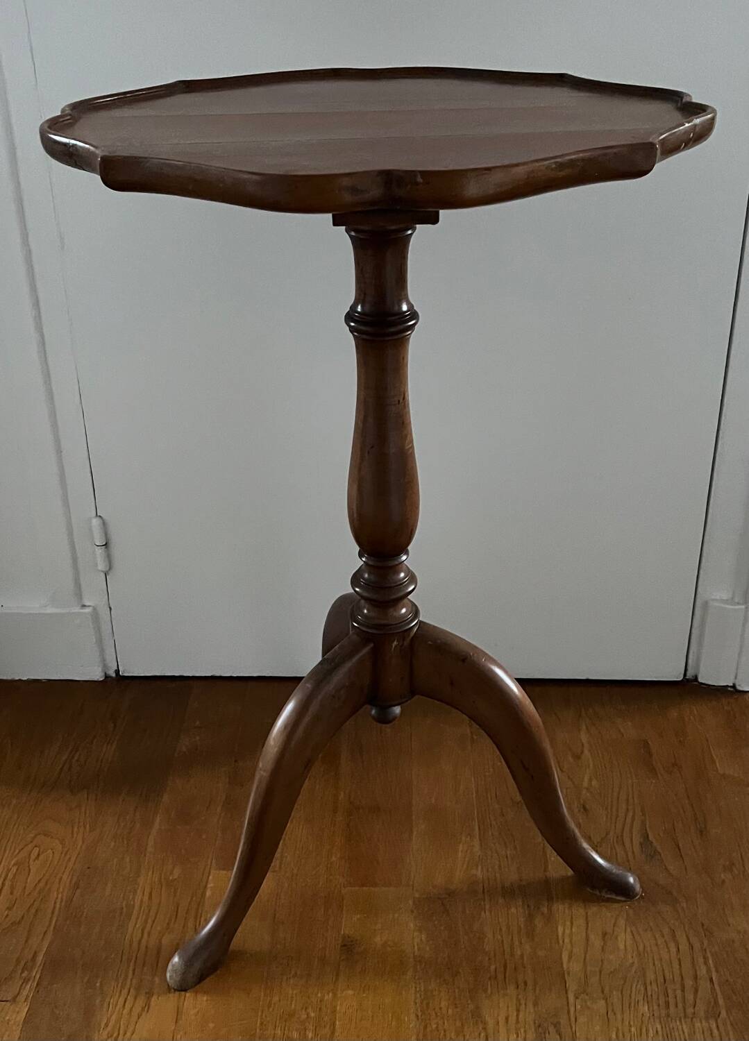 Vintage wooden pedestal table
