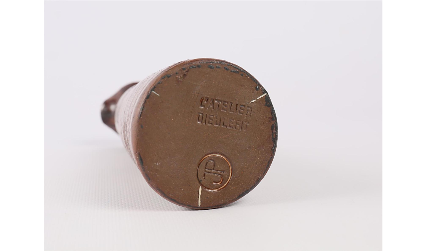 Pitcher in camel earth, Jacques Pouchain for Atelier Dieulefit