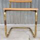 Marcel Breuer chair in cane model B32 vintage gold color