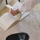 Omega circular coffee table natural travertine - 100cm D