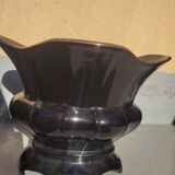 Pair of black earthenware planters
