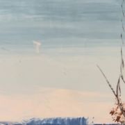 Vintage original landscape oil painting