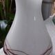 Vase boule en Opaline blanche pop art de Florence