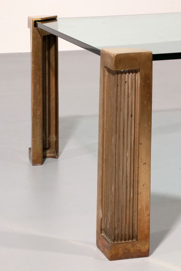 Table basse de Peter Ghyczy modèle T14 design vintage des années 1970 (140x80x45)