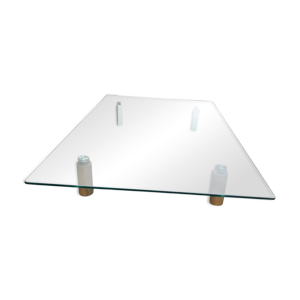 Table basse vitrée