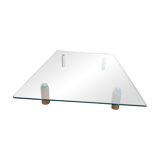 Glass coffee table