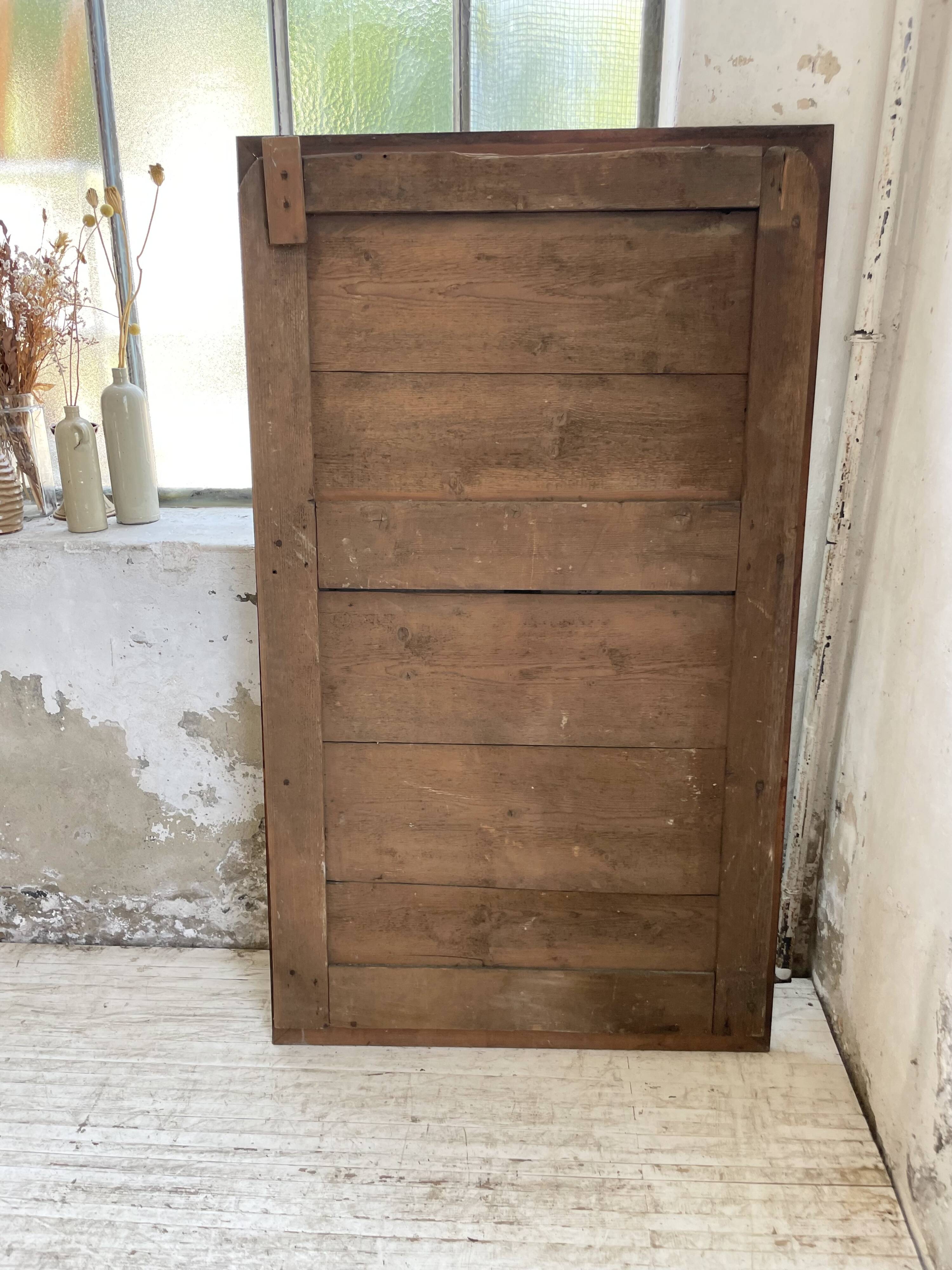 Late 19th century XL wooden mirror