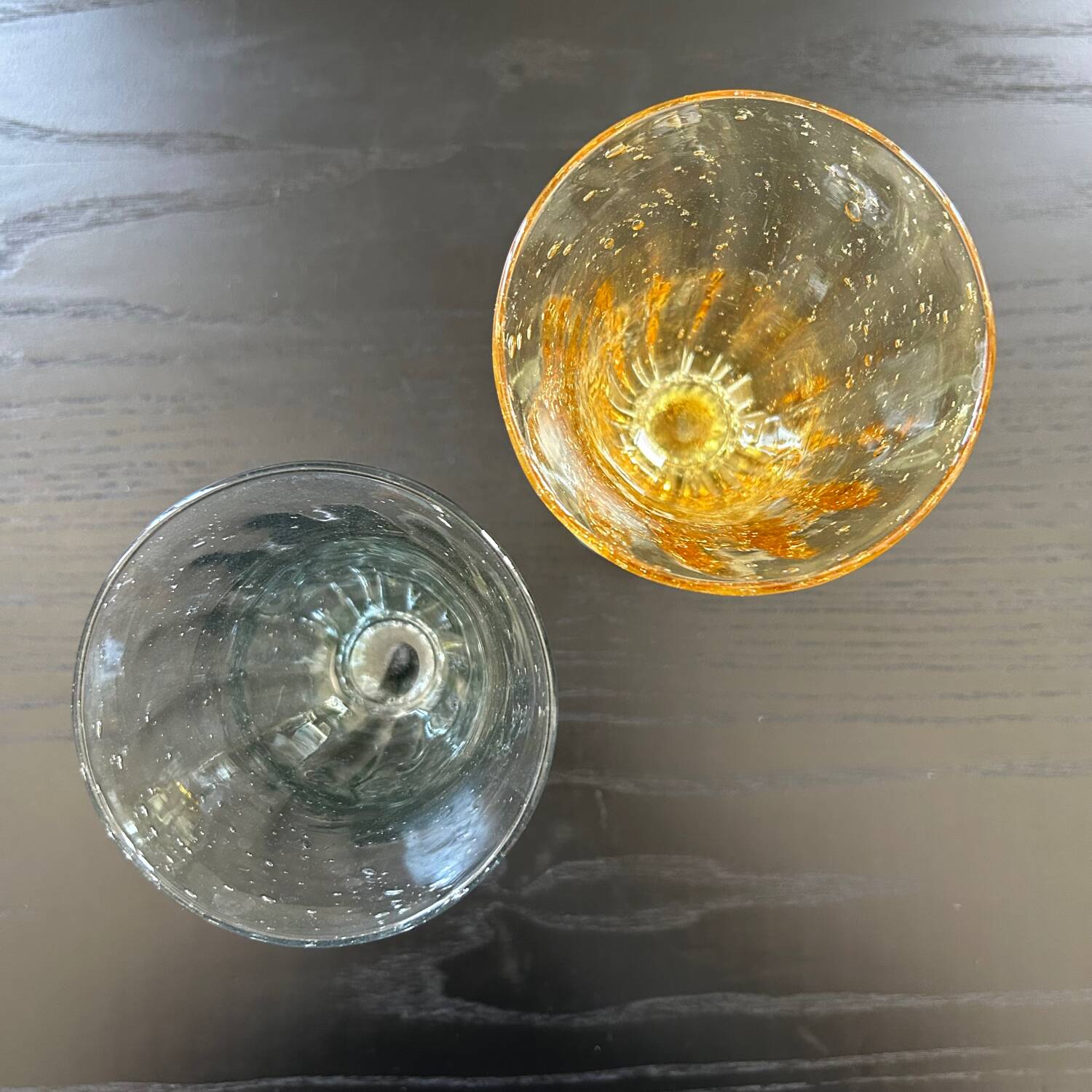 Biot stemmed glass duo