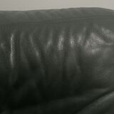 Black leather armchair Natuzzi