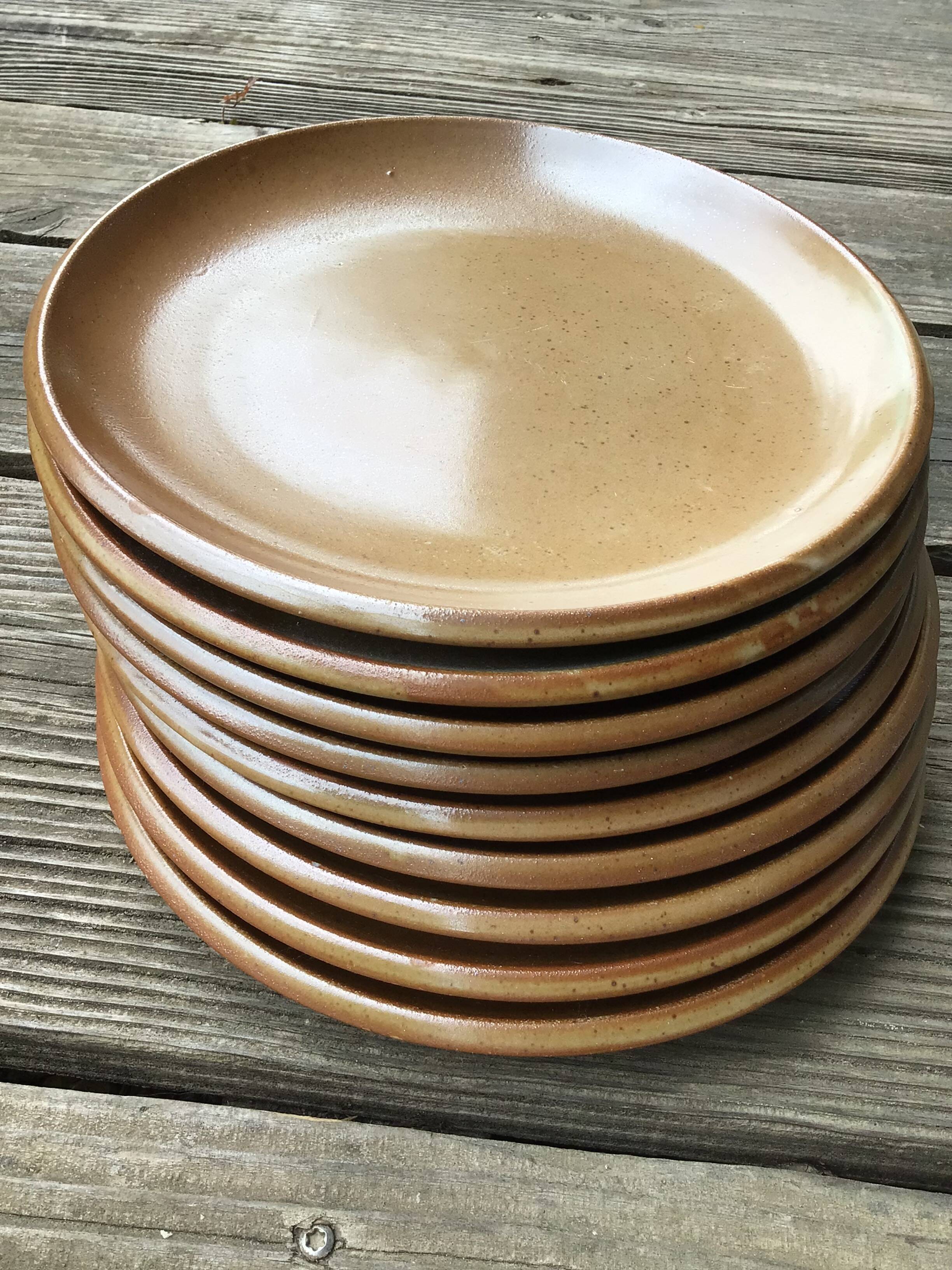 9 Brenne Stoneware Dinner Plates
