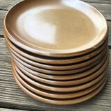 9 Brenne Stoneware Dinner Plates