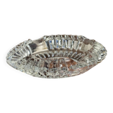 Classic glass ashtray with rose design and cigarette holder D13