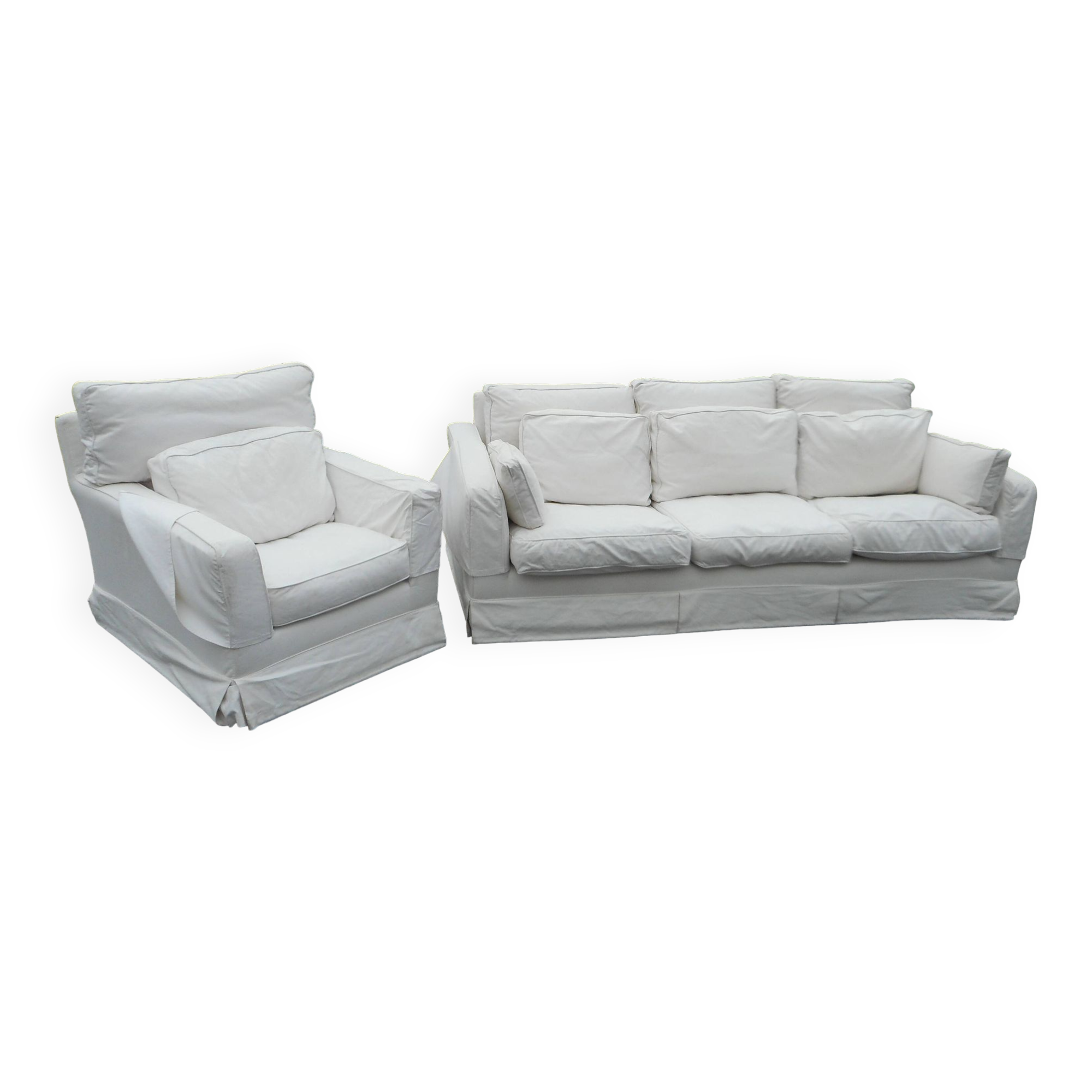 Roche Bobois Pacific Plus sofa and armchair