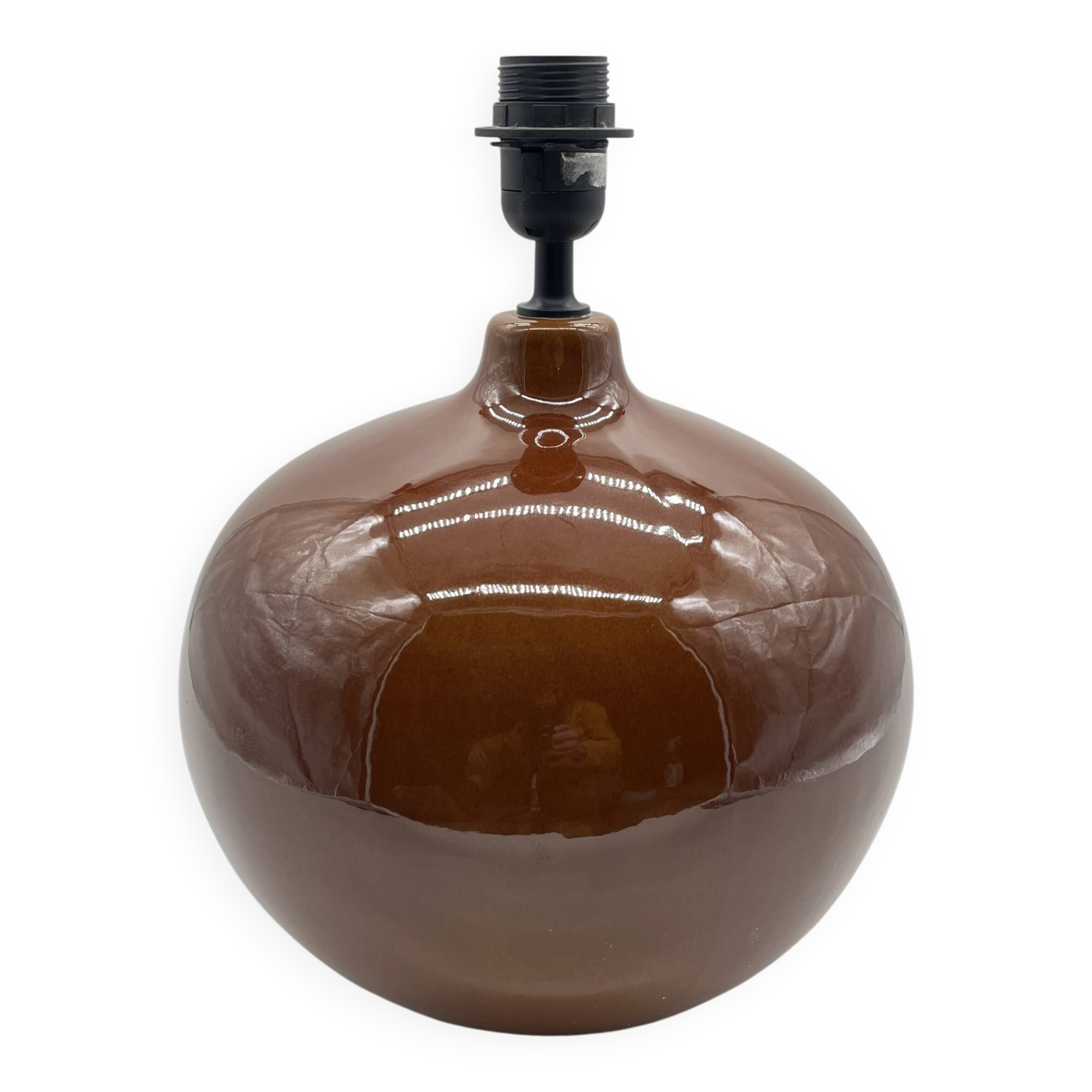 Important ceramic ball lamp base