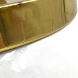 Hollywood regency white ceramic bucket, Italy, ca. 1970