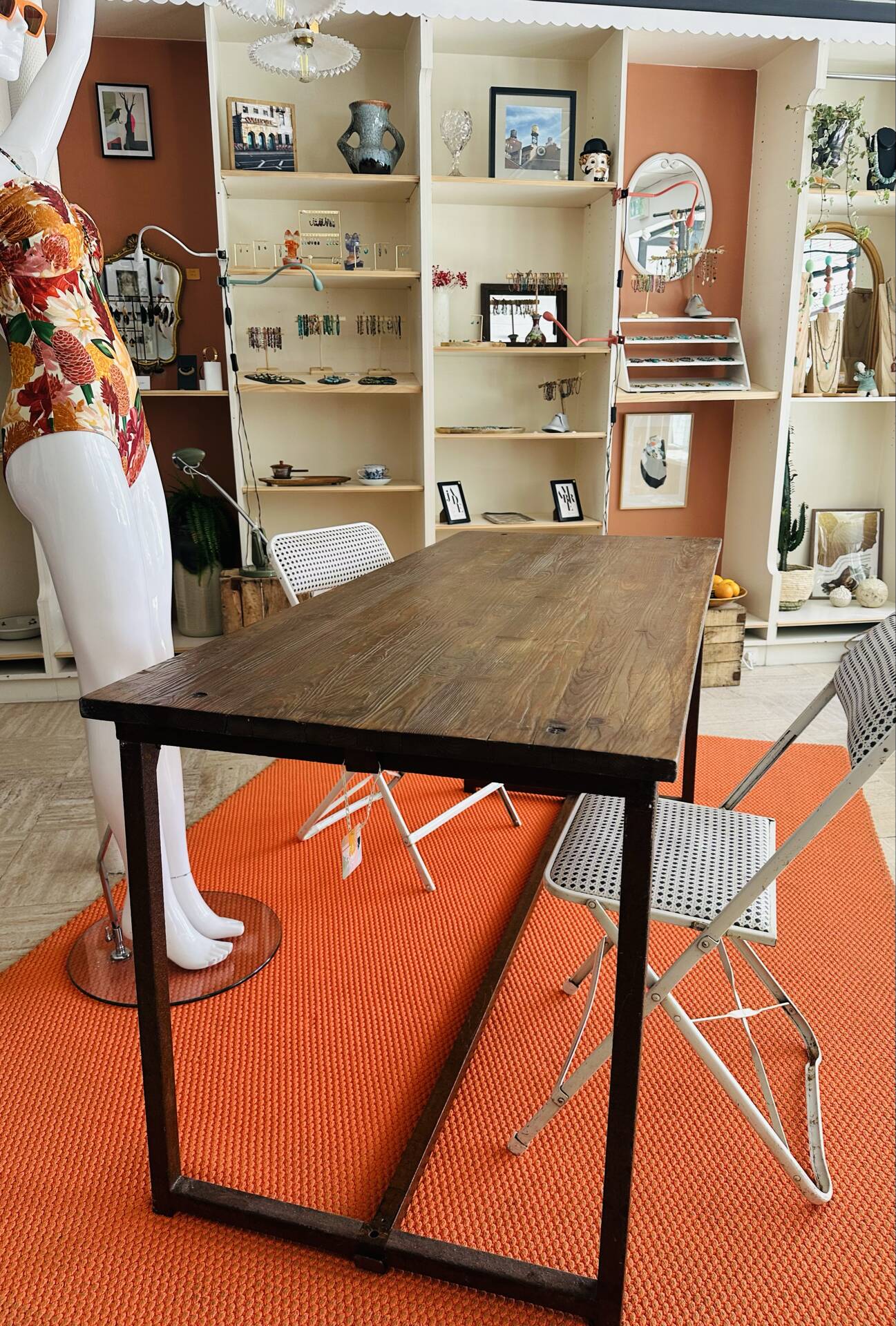 Table industrielle vintage