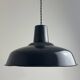 Old enamelled industrial workshop suspension 35.5 cm